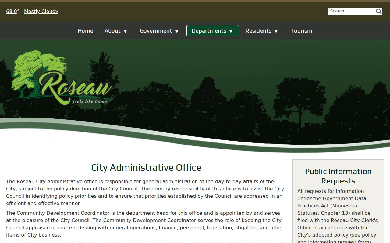 Roseau court docket city administration source